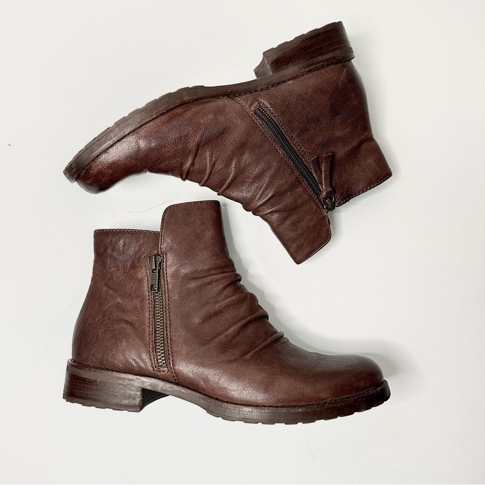 Sofft Beckie II Brown Italian Leather Boot 8M - Picture 6 of 9